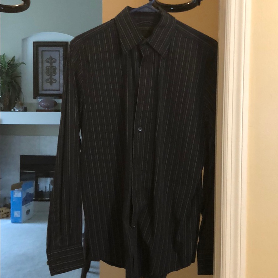 Dark Blue Express Button Down